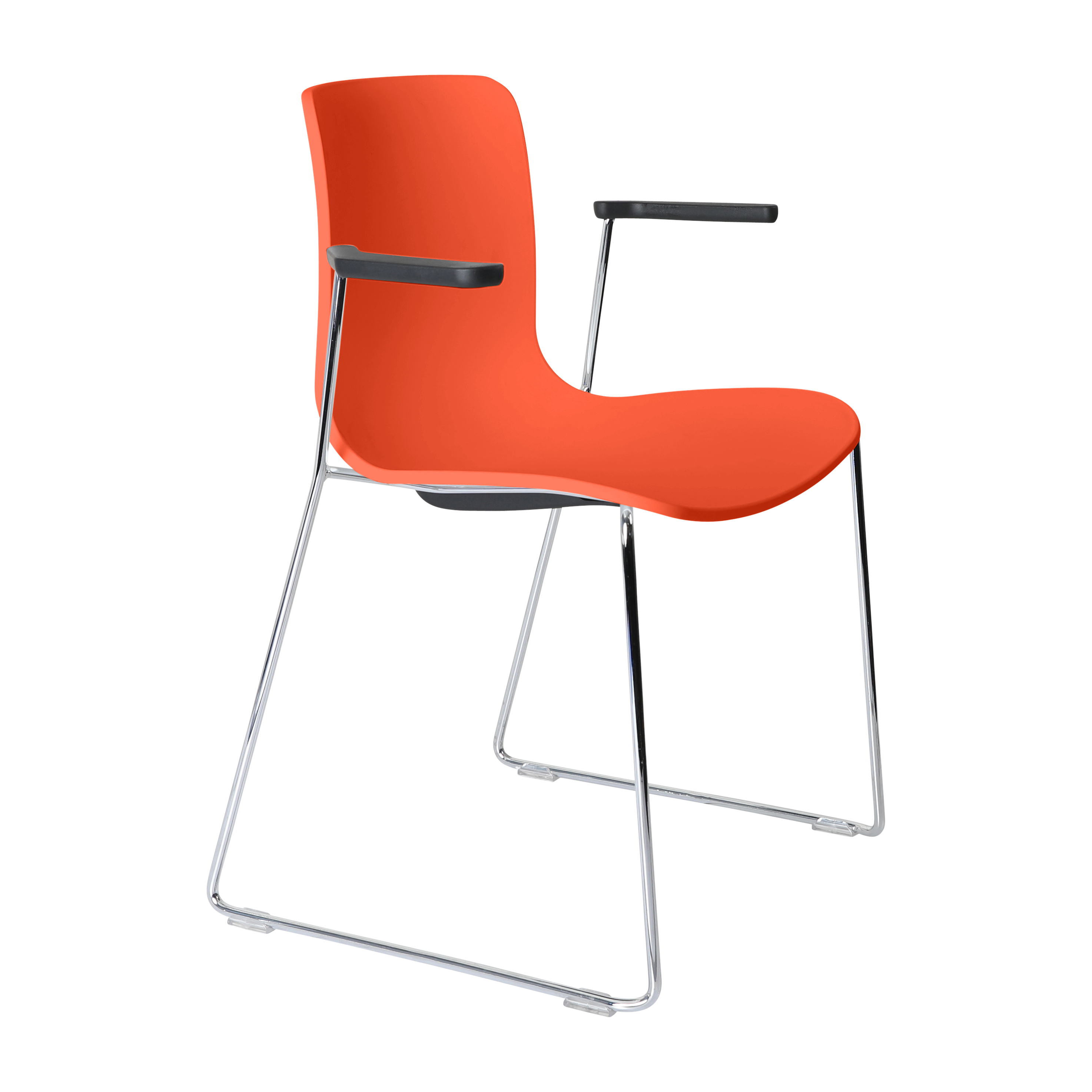 Acti Armchair (Orange / Sled Base Arms)